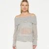 10DAYS Thin Off Shoulder Sweater