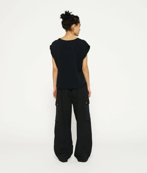 10DAYS V-Neck Top Fleece